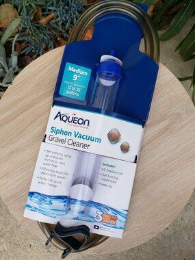 New Aqueon Aquarium Fish Tank Siphon Vacuum Gravel Cleaner Hand syphon pump hose